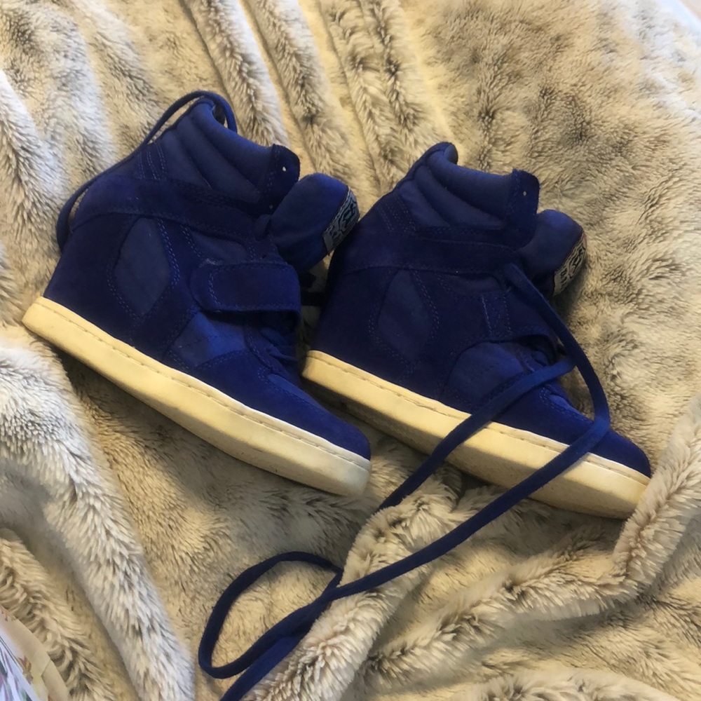 ASH Bowie Suede Sneakers in Royal Blue